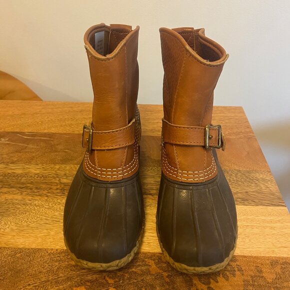 L.L.Bean Bean Boot 7" Strap Buckle Lounger style - Picture 4 of 7